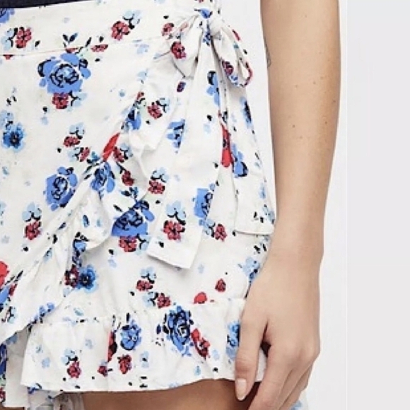 Free people flirting fleurs mini Skort - Picture 2 of 11